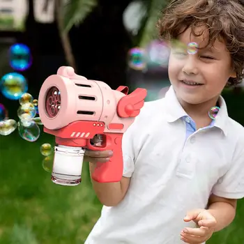 Vara Amuzant Bubble Blower Aparat Electric Automat Bubble Filtru De Lumina Colorate, Copilul În Aer Liber Jucărie Nunta Bubble Blower Consumabile