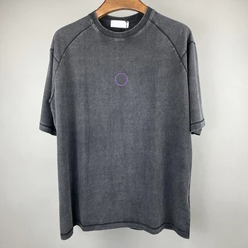 Vara Barbati Scule Stil în Dificultate Violet Logo T-Shirt Confortabil