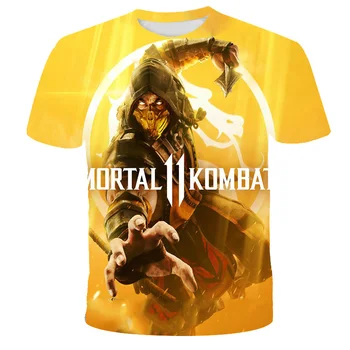 Vara noi de Imprimare 3D Mortal Kombat T-shirt Băiatul T-shirt Copii T-Shirt pentru Copii Băiat de Moda Supradimensionat tricou Casual Streetwear