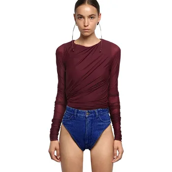 Vara Talie Inalta Sexy Denim Pantaloni Scurți Ultra Feminin Streetwear Doamnelor Mini Triunghi Mujer Se Potrivesc Bine Cu Fermoar Pantaloni Scurți De Femei De Îmbrăcăminte