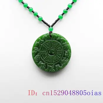 Verde Jad Pandantiv Zodiac Naturale Chineză Colier Jadeit Bijuterii Farmec Sculptate Amuleta Femei Moda Barbati Cadouri