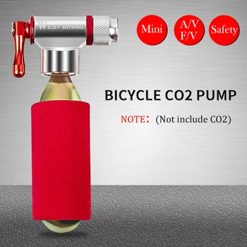 VEST BIKING Portabil Mini Pompa de Biciclete din Aliaj de Aluminiu MTB Biciclete Rutier CO2 Pneumatic Pentru Baschet, Fotbal, Ciclism Accesorii