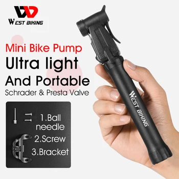 VEST BIKING Portabil Pompa de Biciclete Mini Baschet Pompă de Mână MTB de Ciclism Montan Pompa de Aer Mingea Jucărie de Cauciuc Pneumatic Supapa