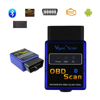 Vgate Bluetooth ELM327 V1.5 OBD2 Auto Cititor de Cod de Instrumente de Diagnosticare Pentru Android ELM 327 1.5 V bluetooth ODB 2 Scaner de Diagnosticare