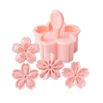 VOGVIGO 5pcs Sakura Cookie Mucegai Cutter Pink Cherry Blossom Mucegai Farmec Floare DIY Florale Mucegai Fondant Instrument de Copt