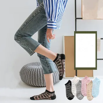 Vânzare Clearance-ul Drăguț Femeie Șosete de Moda de Vară Ultra-subțire Transparent Șosete Scurte Casual Respirabil Harajuku Cristal Șosete de Mătase