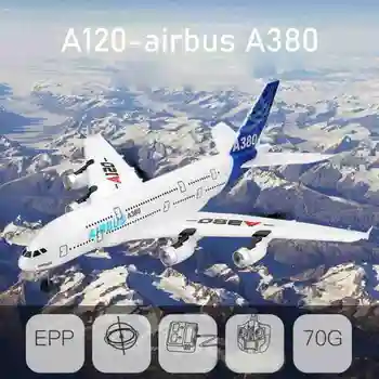 XK A120-Airbus A380 Trei canale de Control de la Distanță Modelul Avion Ca Real Alunecare Avion de Jucărie Rc Aeronave cu Aripă Fixă în aer liber