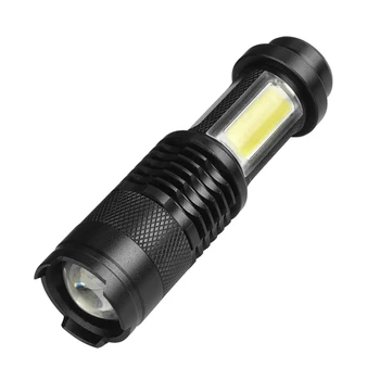 XP-G Q5 Mini Lanterna Led-uri Construit în Baterie de Zoom Lanterna Lampa 2000 Lumen Reglabil, rezistent la apa Lanterna Pentru Camping în aer liber
