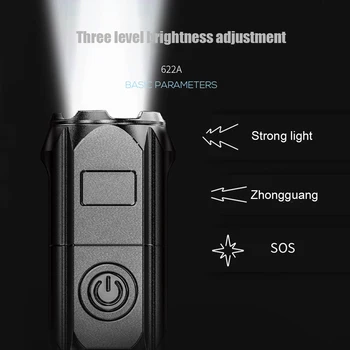XPE Lanterna LED-uri 3 Modul de Iluminare Portabil USB Reîncărcabilă lumina Reflectoarelor Camping Lanterna Noaptea de Iluminat Pentru Camping, Drumeții, Pescuit