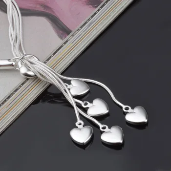 YAOLOGE Iubesc Multi-Strat de Dragoste Pendant Brățară pentru Femei de Ziua Îndrăgostiților Bijuterii Cadou Bratara Argint 925 Accesorii
