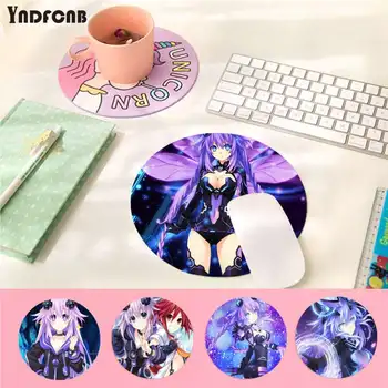 YNDFCNB Frumos Anime Hyperdimension Neptunia de Mare Viteză Nouă rundă Mousepad Anti-Alunecare Laptop PC Soareci Pad Mat gaming Mousepad