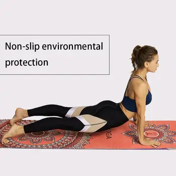 Yoga unic non-alunecare mat Yoga de fitness mat (cu poziționarea linie) Yoga mat pierdere în greutate de fitness se întinde interior sport slabire