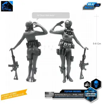 Yufan Model 1/35 Figura Soldat De Sex Feminin Modern Armatei Sua Phantom Vigoare Rășină Soldat De Albine-07
