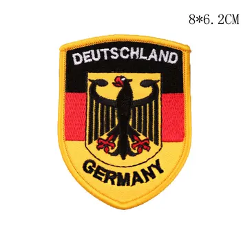 Îmbrăcăminte de Fier pe Patch-uri de Europa Emblemă Națională Banderola Austria Simbol Germania Frankfurt Vultur Stema Deutschland Insignia