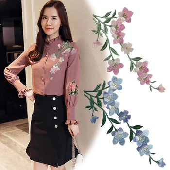 Îmbrăcăminte în Stil chinezesc Patch Cerb Sika Floare Broderie Patch-uri DIY Cusut Aplici Pentru Haine de Cusut de Îmbrăcăminte Accesorii