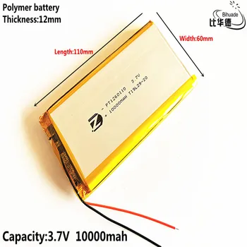 În 2020, Cele mai noi baterie Buna Qulity 3.7 V,10000mAH,1260110 Polimer litiu-ion / Li-ion pentru JUCĂRIE,POWER BANK,GPS