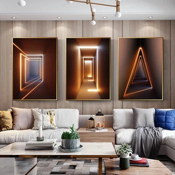 Știința Și Tehnologia modernă de Trei-dimensională de Spațiu Sens Pictura Decorativa Coridor Living Art Agățat Pictura
