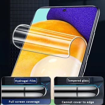 1-2 buc Hidrogel Film protector pentru samsung A52 A72 4G si 5G Complet capacul Protector de Ecran pentru Galaxy 52 72 un SM-A526B SM-A725F
