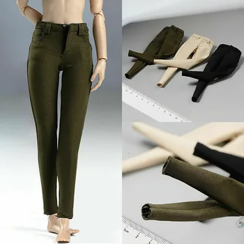 1/6 Soldat De Sex Feminin Elastic Creion Pantaloni Culoare Solidă Pantaloni Model Se Potrivesc 12