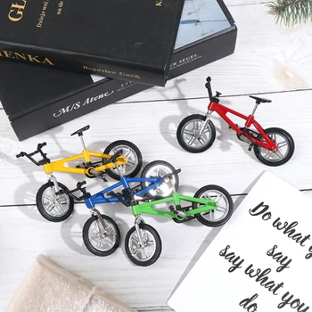 1 buc Copii Cadou Finger Bmx Biciclete Jucării Pentru Băieți Mini Bicicleta Cu Frana Coarda Aliaj Bmx Funcționale Munte Biciclete Jucarii Model