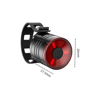 1 BUC Rotund Coada de Lumină Biciclete din Aliaj de Aluminiu LED Noapte de Echitatie de Avertizare Stopuri Casca Muntele Lanterne Fata/Spate Lămpi