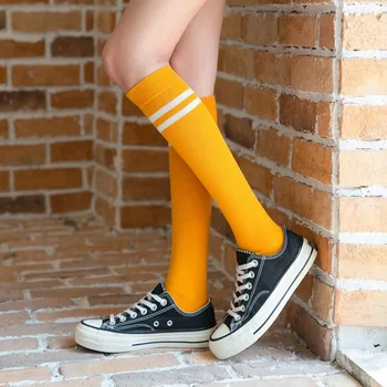 1 Perechi Amuzante Ciorapi Șosete Noua Moda pentru Femei Șosete de Colegiu de sex Feminin Stil Dungi Bumbac Kawaii Drăguț Stil Japonez Șosete Lungi