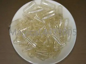 1000pcs/lot size00# Prelungi gelatina gol vacant de siguranță capsulă rotundă de grăsime capsule gelatinoase separate sau unite(transparent)