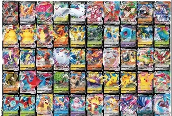 100buc Pokemon franceză Carduri Pikachu Dracaufeu Lokhlass Salarsen Vmax Drattak Victini Torgamord Colectie Carte de Joc de Tranzacționare Jucărie