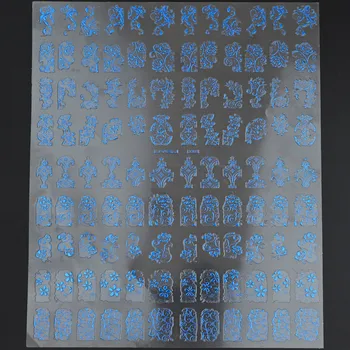 108pcs/Foaie 3D Autocolante Unghiilor Transfer de Aur Adeziv Apă Decal Decoratiuni de Arta Unghiilor 1 Foaie/Lot Polish Manichiura Autocolant #9-11#
