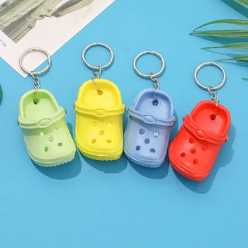 10buc Culori Amestecate 3D Mini 7.5 cm EVA Beach Gaura Mica de Pantofi Breloc Accesorii Geanta de Chei Auto Geantă de mână Farmecul Cheie Lanț