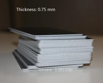 10buc Dimensiuni 85*54 mm față-Verso Negru din Plastic PVC Carte de IDENTITATE Acetat de Gol de Afaceri Carduri de 0,75 mm Grosime