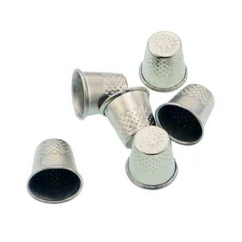 10buc/lot de Argint Mașină de Cusut Handworking Pin Ac Unelte artizanale din Metal Degetul Degetare Croitor de Cusut Prindere Scut Protector