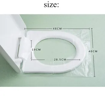 10buc Toaletă de Unică folosință husa Scaunului de siguranță din material Plastic Transparent Călătorie de Afaceri Impermeabil Publice Practice baie instrumente