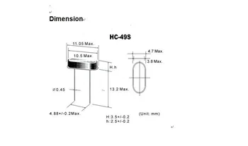 10buc În linie pasiv oscilator cu cristal 13.56 M 49S rezonanță 13.560 MHZ HC-49S BAIE 2P rezonator