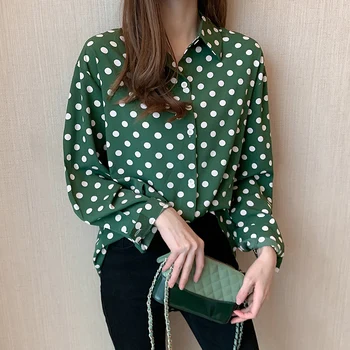 13 Stiluri de Toamna Femei Topuri 2020 Moda Noua Bluza Femei cu Maneci Lungi Tricouri Alb Negru Verde Casual, Elegante, Cămăși pentru Femei