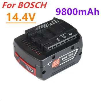 14.4 V 9800mah baterie Reîncărcabilă Li-ion Baterie pack pentru acumulator BOSCH burghiu Electric șurubelniță BAT607,BAT607G,BAT614G