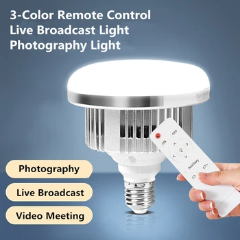 155ÎN E27 LED Bec Lumina de Fotografie de Iluminat Cu Control de la Distanță Suport Trepied Pentru Studio Foto Machiaj Live Streaming Lampa
