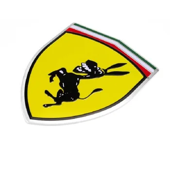 1buc Aluminiu Creativ, Amuzant, Umor, Parodie Kuso Glumă Autocolant pentru Ferrari Măgar Emblema, Insigna de Metal de Styling Auto Autocolant Decal