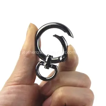 1xMetal pivotante poarta de primăvară dublu D O inel cu posibilitate de deschidere Pandantiv cu Incuietoare sac geantă de Mână de curea curea de umar, catarama clips declanșa accesoriu