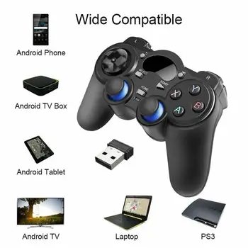 2.4 G Wireless Controller de Gaming Gamepad Joystick Pubg Controller Potrivit Pentru Telefon Inteligent Android, Tableta, Telefon, PC, TV