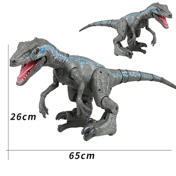 2.4 Ghz RC Dinozaur Jucării Figura Anime Raptor de Control de la Distanță Pnso Dinosaurio Robot Electronic de Mers pe jos Animale Dinosaure Jucarii Baieti