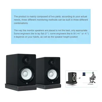 2 buc/1set Studio Monitor Izolare Tampoane de Înaltă Densitate Spumă Acustice Pentru cele Mai Speaker Stand Pian Camera de Sunet de Armare Perna