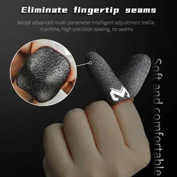 2 buc de Jocuri Deget Mănuși Joc Mobil Pentru Gamer Sweatproof Anti-Alunecare Ecran Tactil cu Degetul Maneca Respirabil Jocuri Degetului
