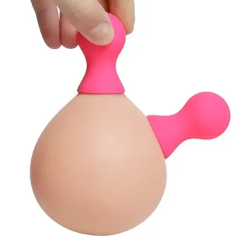 2 buc Mini Drăguț Silicon Biberon Fraieri Biberon Ventuze Potențiator de Corecție Clitorisul Pompa Cupe Jucarii Sexuale Pentru Femei