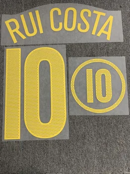 2004 Portugalia #17 C. Ronaldo Nameset #7 Figo #10 RUI COSTA Imprimarea Patch Fier Pe Transferul de Căldură Patch-uri