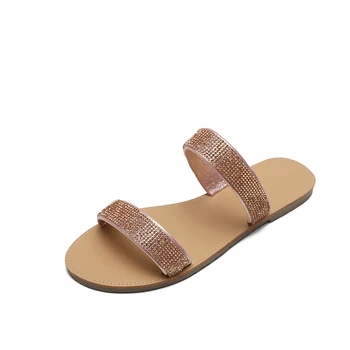 2020 Nou Stras Sandale Femei De Vară Papuci De Deget De La Picior Deschis De Dimensiuni Mari Sandale Plaja Slide-Uri De Femei Pantofi De Vara Aur, Argint