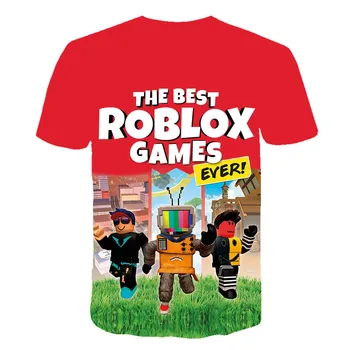 2021 Băiat Robloxing T-Shirt pentru Copii Desene animate cu Maneci Scurte de Vară pentru Copii T-Shirt de Imprimare 3D Punk Stradă Rece Fete pentru Copii Haine