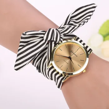 2021 Doamna Bandă Florale Pânză Dial Cuarț Brățară Ceas de mână Ceas Negru часы женские reloj mujer ceas pentru femei montre femme