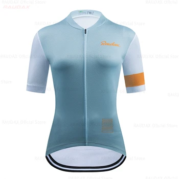 2021 Femei Ciclism Îmbrăcăminte Raudax Maneci Scurte Ropa Ciclismo Vara Jersey Ciclism Biciclete de Triatlon Tricou Uniformă Ciclism Kit