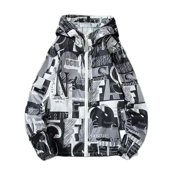 2021 moda de primăvară și de vară de două sezoane pentru bărbați haina, potrivit pentru băieți camuflaj tendință, liber jacheta dimensiune de agrement sacou